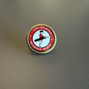 2002 US OPEN BETHPAGE Black TIGER WOODS  Golf Ball Marker